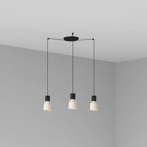 Faro - Kombo Lampe Suspension Beige Ø120 3L E27 50/60Hz 15W IP 20classe II 100V-240V