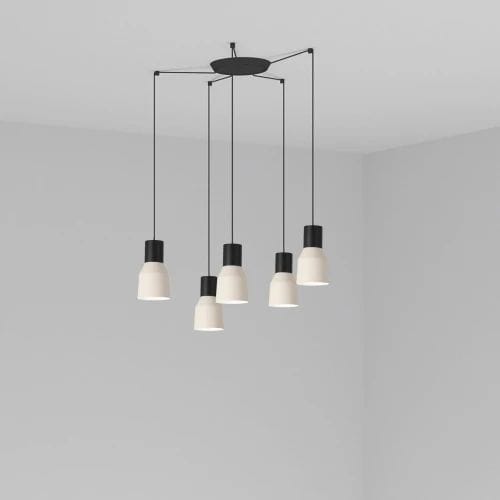 Faro - Kombo Lampe Suspension Beige Ø120 5L E27 50/60Hz 15W IP 20classe II 100V-240V