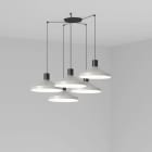 Faro - Kombo Lampe Suspension Gris Ø400 5L E27 50/60Hz 15W IP 20classe II 100V-240V