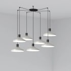 Faro - Kombo Lampe Suspension Gris Ø400 7L E27 50/60Hz 15W IP 20classe II 100V-240V