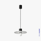 Faro - CONFETTI Lampe suspension en marmoreal recyclé ø30cm E27 50/60Hz 15W IP20 classe