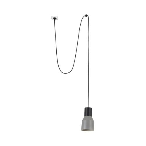 Faro - Kombo Lampe Suspension Gris Ø120 Avec Fiche E27 50/60Hz 15W IP20 classe II 100V-