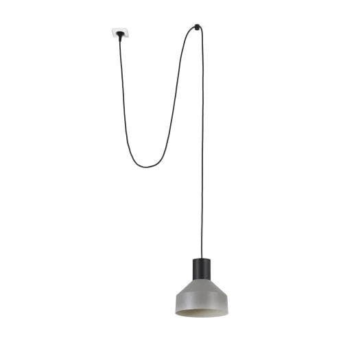 Faro - Kombo Lampe Suspension Gris Ø200 Avec Fiche E27 50/60Hz 15W IP20 classe II 100V-