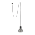 Faro - Kombo Lampe Suspension Gris Ø200 Avec Fiche E27 50/60Hz 15W IP20 classe II 100V-