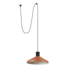 Faro - Kombo Terracotta Lampe Suspension Beige Ø400 Avec Fiche E27 50/60Hz 15WIP 20 cla