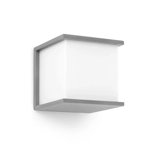 Faro - Kubick Lampe Applique Gris E27 50/60Hz 15W IP 44 classe I100V-240V