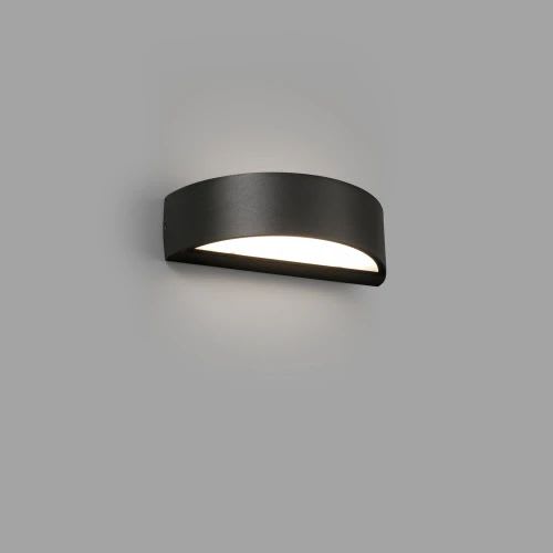 Faro - Oval Led Lampe Applique Gris Foncé SMD LED 50/60Hz 10W 3000KIP 65 IK 6 450lmclas