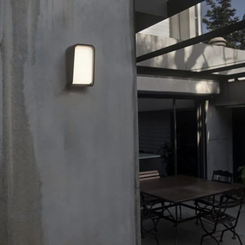 Faro - Mask Lampe Applique Gris Foncé SMD LED 50/60Hz 15W 3000K IP65 IK 6 550lm classeI