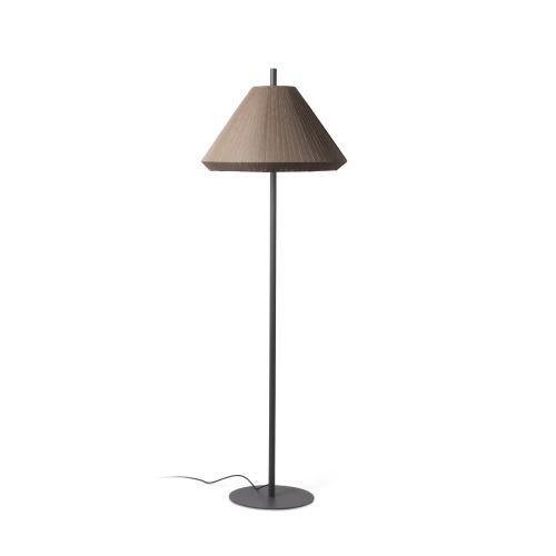Faro - Saigon Lampadaire Gris/Marron 2M T70 E27 50/60Hz 15W IP65 classe II 100V-240V