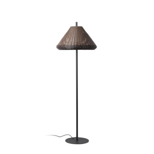 Faro - Saigon Lampadaire  Gris/Marron 2M W70 E27 50/60Hz 15W IP65 classe II 100V-240V