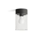 Faro - KILA Plafonnier en gris foncé transparent E27 50/60Hz 15W IP 65classe I 100V-240