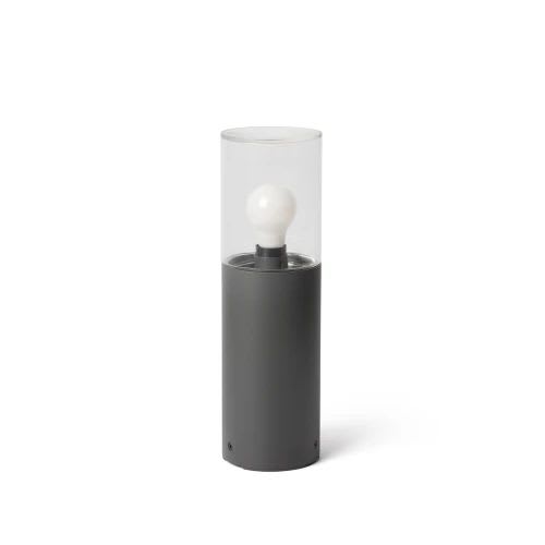 Faro - KILA Lampe balise gris foncé H400 transparent E27 50/60Hz 15W IP65 classe I 100V