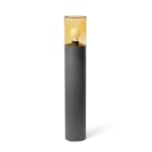 Faro - KILA Lampe balise gris foncé H700 ambre E27 50/60Hz 15W IP65 classe I 100V-240V