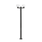 Faro - Muffin Lampadaire Extérieure Gris Foncé 2Xe27 E27 50/60Hz 15WIP 44 classe I 100