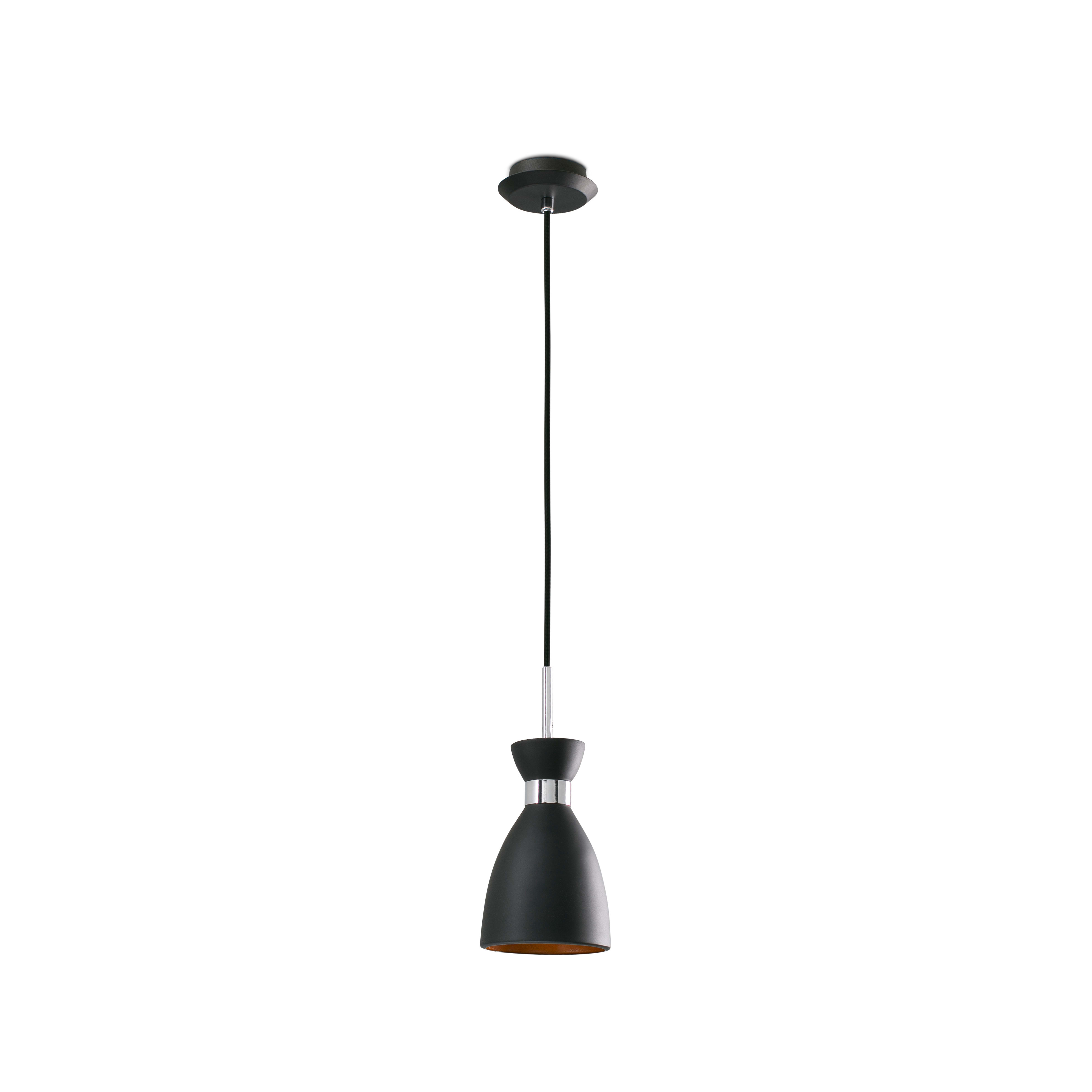 Faro - Retro Lampe Suspension Noire Et Cuivre E14 50/60Hz 8W IP 20classe I 100V-240V