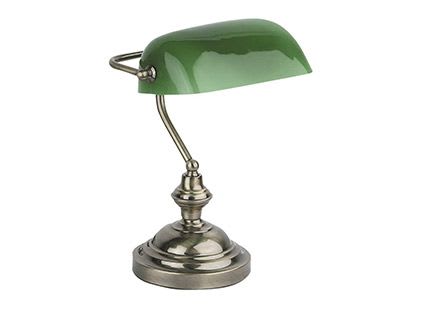 Faro - Banker Lampe De Table Avec Un Or Vieilli E27 50/60Hz 15WIP 20 classe II 100V-240