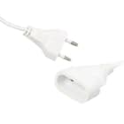 FINDIS Sud Est - Rallonge électrique (2 P) M/F - 2 x 0.75mm² - 6A - 1380W - blanche - 5m