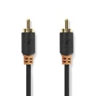 FINDIS Sud Est - Câble audio numérique | RCA Mâle | RCA Mâle | Plaqué or | 2.00 m | Rond