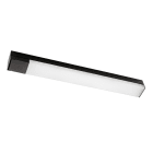 SG Lighting - Prelude Square applique SDB noir avec prise 1550lm 3000K Ra>90 coupure de phase