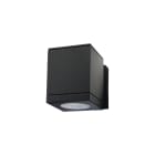 SG Lighting - Echo applique murale cubique noir GU10 classe II IP54