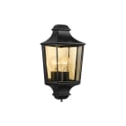 SG Lighting - Hamlet semi-applique murale décorative extérieure noir E27 classe II IP44