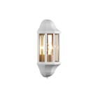 SG Lighting - Sorrento semi-applique murale décorative pour blanc E27 classe II IP44