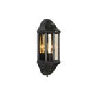 SG Lighting - Sorrento semi-applique murale décorative pour noir E27 classe II IP44