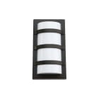 SG Lighting - Trio hublot rectangulaire noir E27 classe I IP65