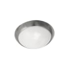 SG Lighting - Econ hublot rond intérieur diamètre 300mm acier brossé LED 10W 3000K cl. II IP44