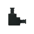 SG Lighting - Zip connecteur en L pour rail 1 allumage noir classe II IP20