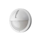 SG Lighting - Uno 1100 hublot avec casquette blanc LED 3000K détecteur Twilight classe II IP65