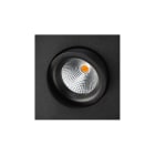 SG Lighting - Junistar Square Isosafe DTW downlight noir 560lm Ra>95 coupure de phase