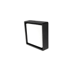 SG Lighting - Frame Square hublot noir + détecteur 630lm 3000K Ra>80 non dimmable