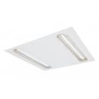 SG Lighting - Molior Line luminaire encastré 2 lines 592x592 blanc 3440lm 3000K Ra>80