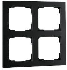SG Lighting - Cadre de finition en polycarbonate noir 2X2 vendu par pack de 12