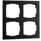 SG Lighting - Cadre de finition en polycarbonate noir 2X2 vendu par pack de 12