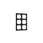 SG Lighting - Cadre de finition en polycarbonate noir 2X3 vendu par pack de 12