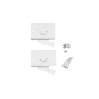 SG Lighting - Lineal 80 kit de 2 étriers de fixation plafond blanc