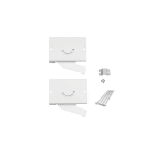 SG Lighting - Lineal 80 kit de 2 étriers de fixation plafond blanc