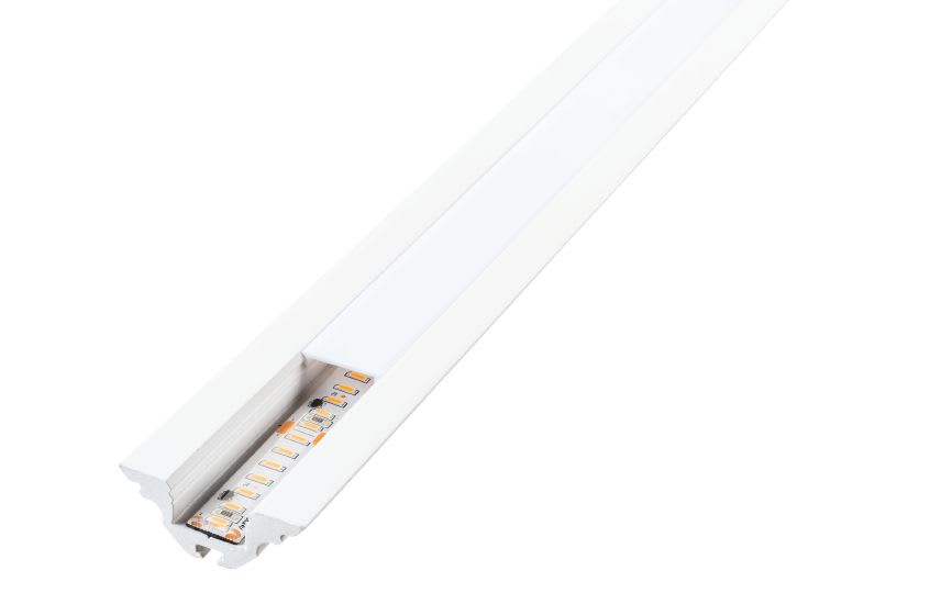 SG Lighting - Stripline profilé d'angle d'une longueur de 1,8 mètre blanc