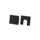 SG Lighting - Stripline 230V Outdoor kit d'embout de finition unité de surface (PC) noir