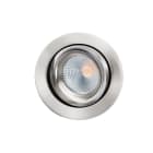 SG Lighting - Junistar Lux Isosafe downlight acier brossé 500lm 2700K Ra 98 coupure de phase