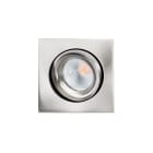 SG Lighting - Junistar Lux Square downlight acier brossé 520lm 3000K Ra 98 coupure de phase