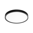 SG Lighting - Disc 480 luminaire en saillie noir 3280lm 3000K Ra>80 avec détecteur secours