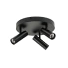 SG Lighting - Tube Micro Trio plafonnier noir 1050lm 3000K Ra 98 coupure de phase descendante