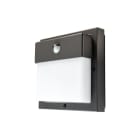 SG Lighting - Bassi hublot carré graphite E27 avec détecteur PIR (infrarouge) classe I IP44