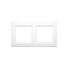 SG Lighting - Soft Square cadre pour deux downlights blanc