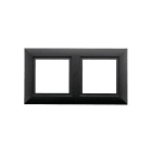 SG Lighting - Soft Square cadre pour deux downlights noir