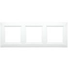SG Lighting - Soft Square cadre pour trois downlights blanc