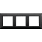 SG Lighting - Soft Square cadre pour trois downlights noir
